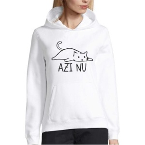 Hanorac amuzant cu pisică Azi nu, 3, Creativ.ro