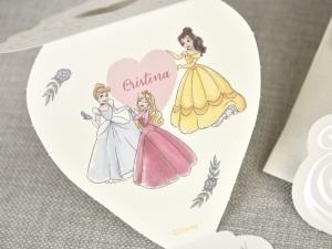 Invitatie de Botez Princess cu Plic, 123x140mm – 15730,3,Creativ.ro