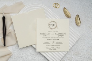 Invitatie de nunta, 148x148mm – 9286,1,Creativ.ro
