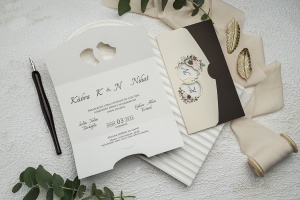 Invitatie de nunta, fara plic, 165x236mm – 9353,1,Creativ.ro