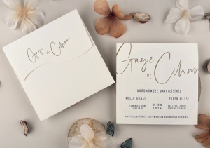 Invitatie de nunta minimalista alba cu design elegant premium – 13312,2,Creativ.ro
