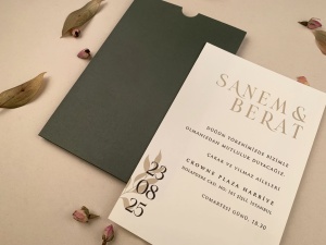 Invitatie de nunta verticala cu accente contemporane – 12260,4,Creativ.ro