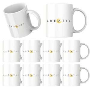 Set de 10 cani albe personalizate cu logo, 2, Creativ.ro