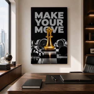 Tablou MAKE YOUR MOVE