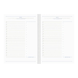 Agenda nedatată cu spira și elastic COMO, 15 x 21 cm, 2, Creativ.ro