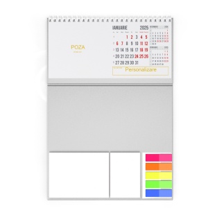 Calendar de birou cu notite personalizat 2026, 6, Creativ.ro