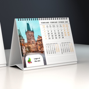Calendar de birou personalizat cu logo A5