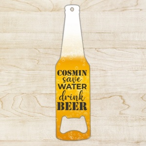 Desfacator in forma de sticla personalizat - Save water,1,Creativ.ro
