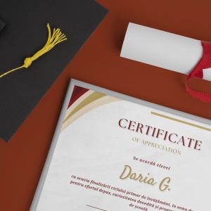 Diploma personalizata pentru absolvire eleganta,2,Creativ.ro