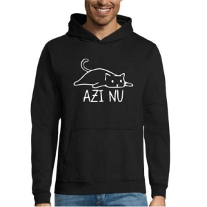 Hanorac amuzant cu pisică Azi nu, 4, Creativ.ro