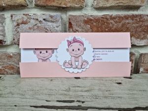 Invitatie de botez, bebelus, 85x212mm – 613,4,Creativ.ro