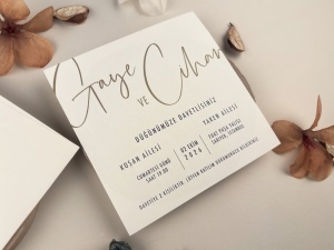 Invitatie de nunta minimalista alba cu design elegant premium – 13312,3,Creativ.ro