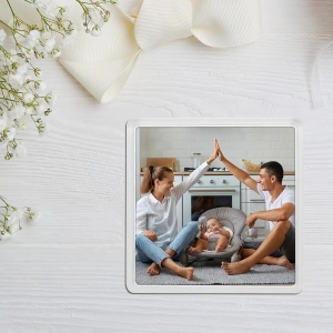 Magnet patrat de plastic personalizat
