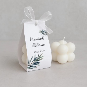 Marturii nunta - lumanare cu ambalaj din carton wild, 3, Creativ.ro