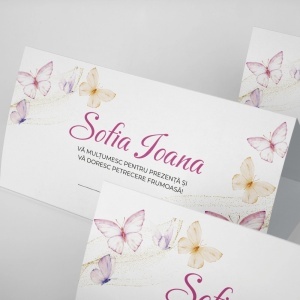 Plic pentru bani de botez butterfly 900426, 10, Creativ.ro