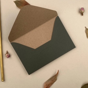 Plic verde/kaki cartonat 10x15cm, carton 210gr