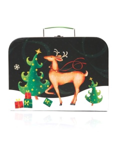 Set de 3 cutii tip geanta cu ren de Craciun,3,Creativ.ro