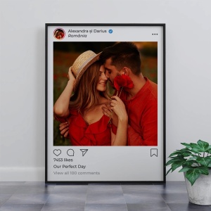 Tablou personalizat cu fotografie stil postare, 2, Creativ.ro