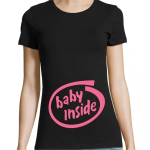 Tricou personalizat pentru gravide - baby inside, 2, Creativ.ro