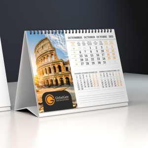 Calendar de birou personalizat cu logo A5, 2, Creativ.ro