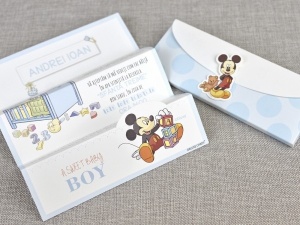 Invitatie de Botez Mickey, 180x270mm – 15719,2,Creativ.ro