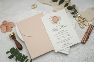 Invitatie de nunta, cu plic, 135x193mm – 9322,1,Creativ.ro