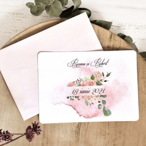 Invitatie de nunta tematica florala, 128x178mm – 39781,2,Creativ.ro