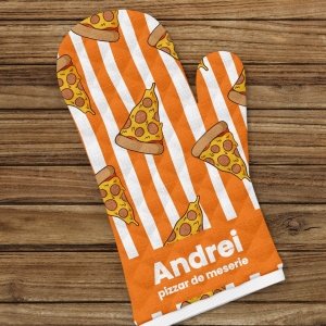 Manusa de bucatarie personalizata - pizza
