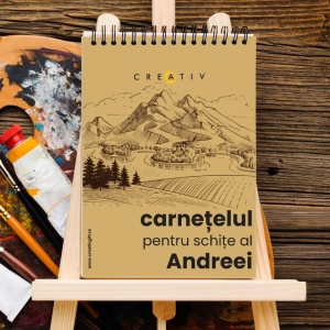 Notebook personalizat pentru schite,1,Creativ.ro