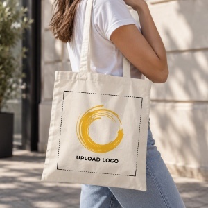 Sacosa din bumbac personalizata cu logo