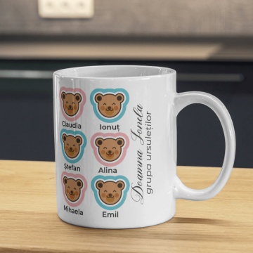 Cana personalizata Grupa Ursuletilor,5,Creativ.ro