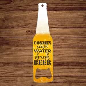 Desfacator in forma de sticla personalizat - Save water,2,Creativ.ro