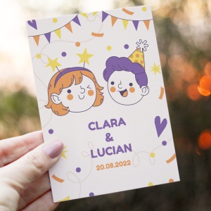 Felicitare personalizata cu mesaj pentru copii