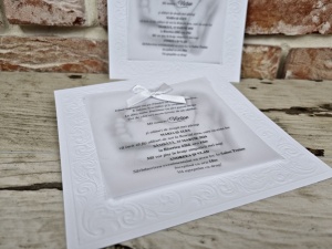 Invitatie de botez, bebe, cu plic, 121x121mm – 618,2,Creativ.ro
