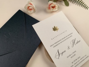 Invitatie de nunta eleganta si minimalista cu detaliu auriu – 96943,3,Creativ.ro