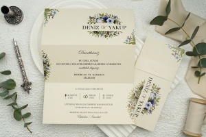 Invitatie de nunta florala, 168x247mm – 9314,2,Creativ.ro