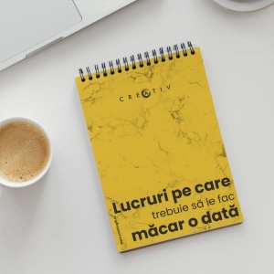 Notebook personalizat cu Lucruri pe care trebuie sa le fac macar o data,4,Creativ.ro