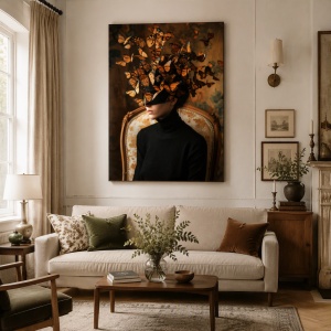 Tablou canvas portret surrealist „Metamorphosis"