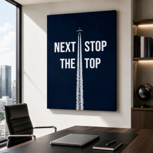 Tablou motivational Next stop the top