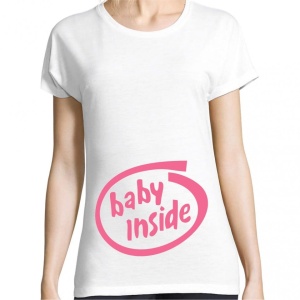 Tricou pentru gravide - baby inside