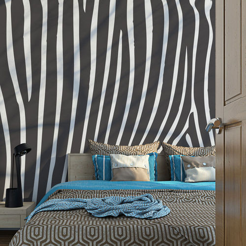 Fotótapéta - Zebra pattern (black and white)