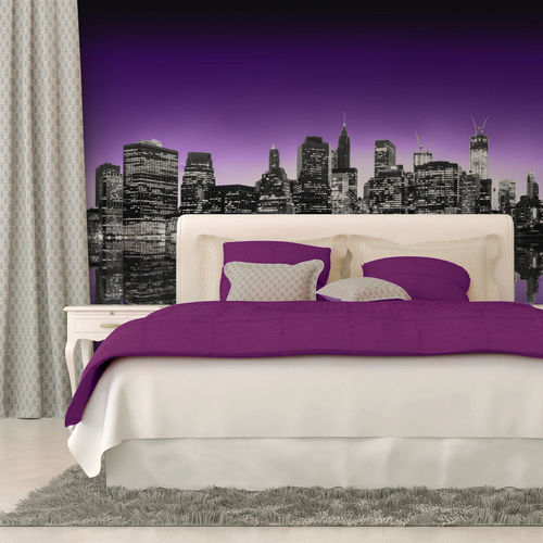 Fotótapéta - The Big Apple in purple color