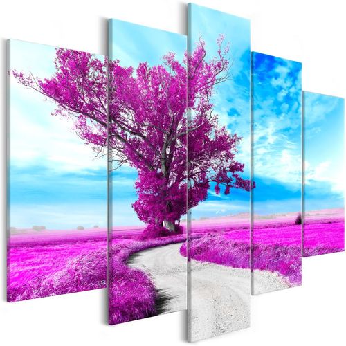 Kép - Tree near the Road (5 Parts) Violet