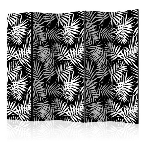Paraván - Black and White Jungle II [Room Dividers]