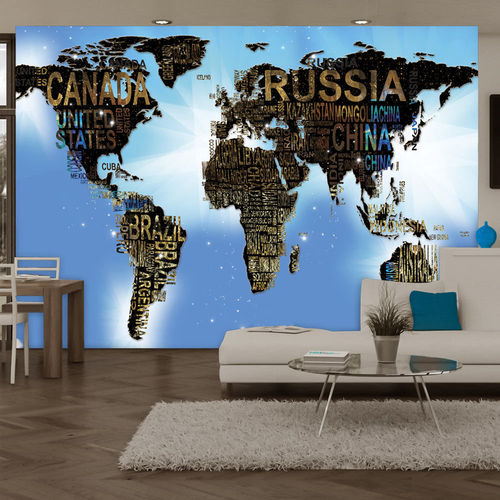 Fotótapéta - World Map - Blue Inspiration