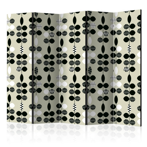 Paraván - Black and White Dots II [Room Dividers]