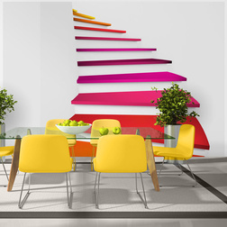 Fotótapéta - Colorful stairs