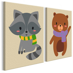 Kifestő - Raccoon & Bear
