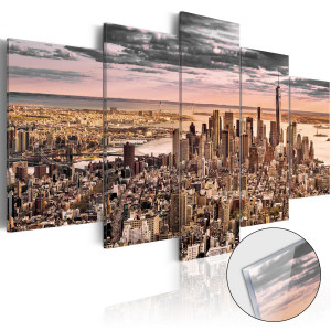 Akrilüveg kép - New York City: Morning Sky [Glass]