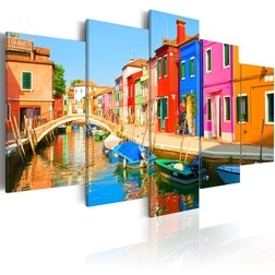 Kép - Waterfront in rainbow colors